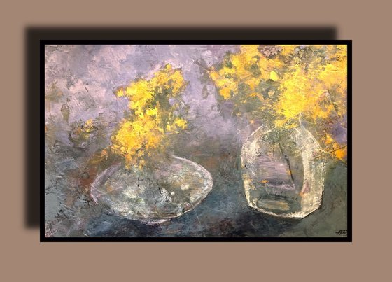 Vases With Yellow Flowers