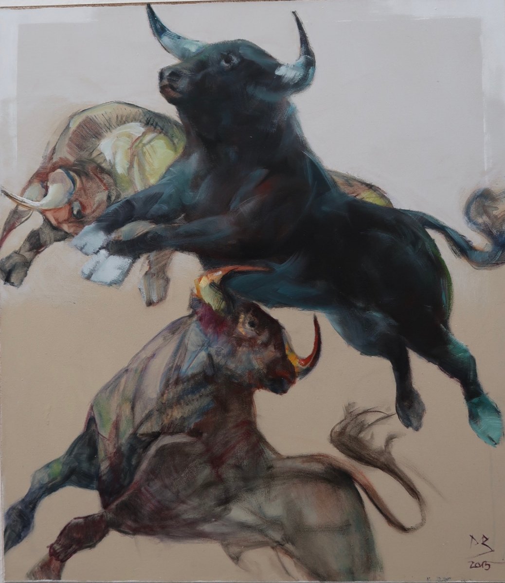 The Dance of the Bulls 4 by Milan Baltic
