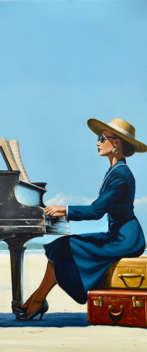 Playing the Blues - to some Sand by Johnny Popkess