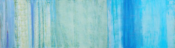 Field of Blue - 262x72x4 cm - Supersized Painting - Ready to Hang (2018)