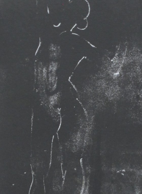 Standing female nude