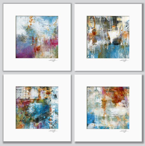 Magical Things Collection 2 - 4 Abstract Paintings by Kathy Morton Stanion