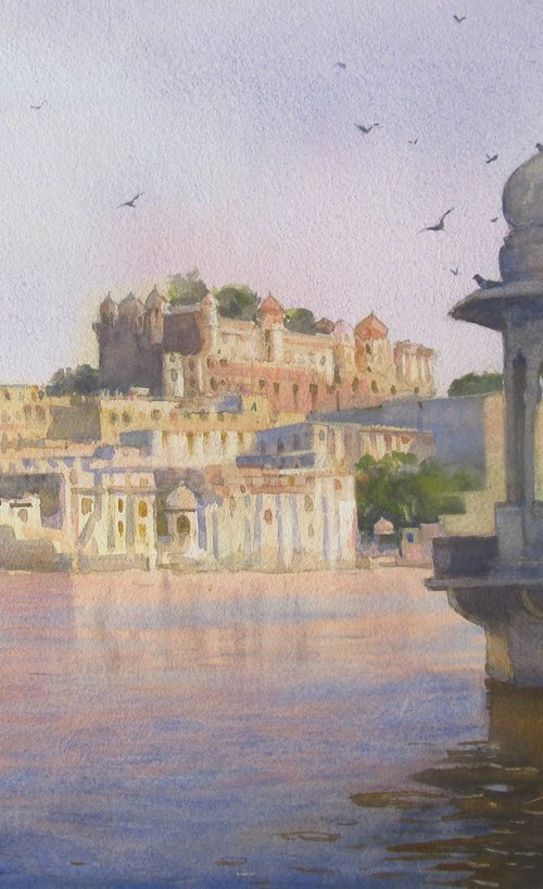 Udaipur lake view by Bhargavkumar Kulkarni