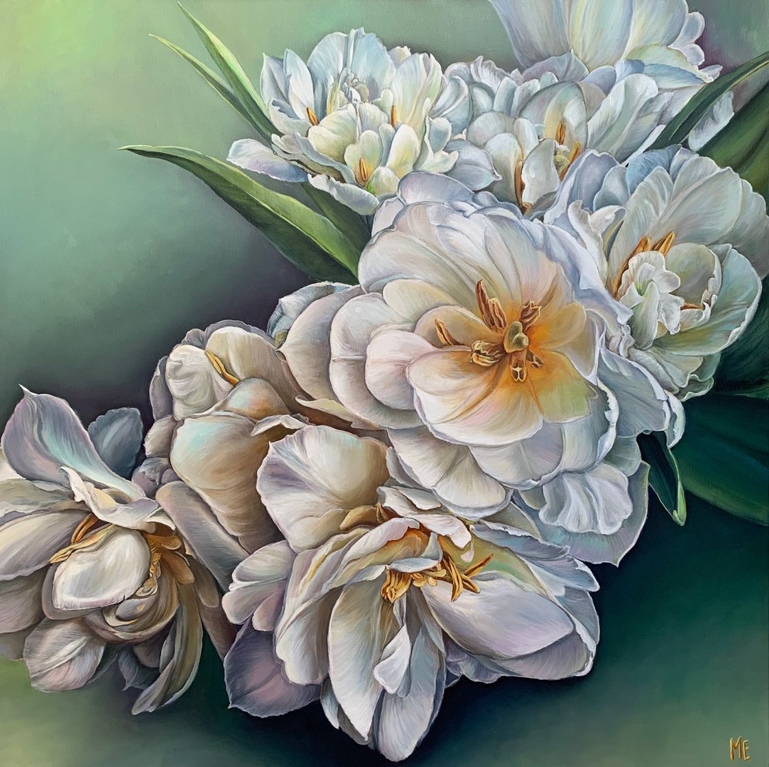 Original Oil Painting - Flower Delight by Olena Hontar