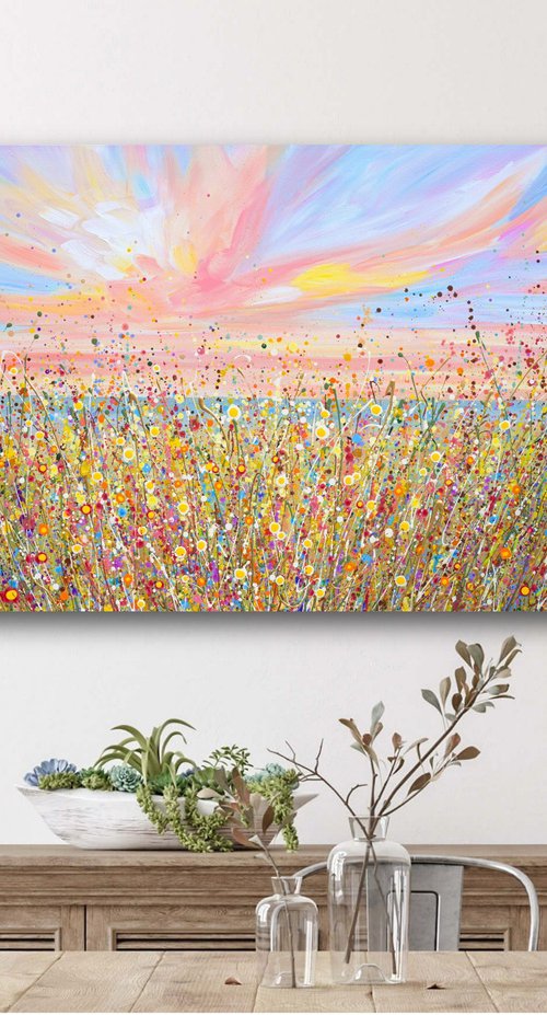 Wildflowers at Sunset by Olga Tkachyk