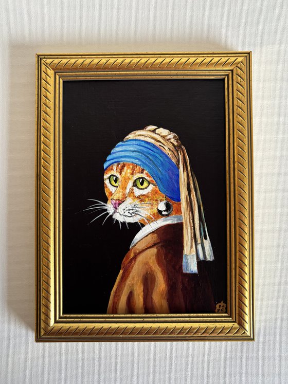 Cat with a pearl earring #26