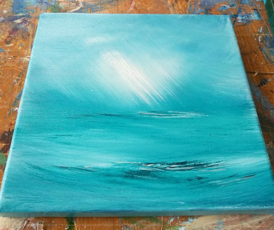 Love Is In The Air - small painting, cornwall, seascape, gorgeous