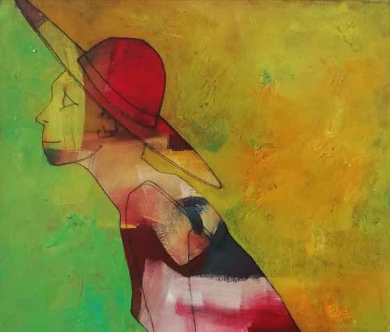 Girl  with sun Hat 2
