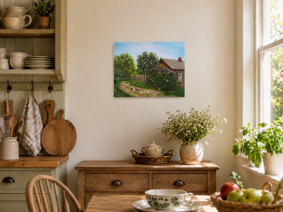 Country House with Chickens