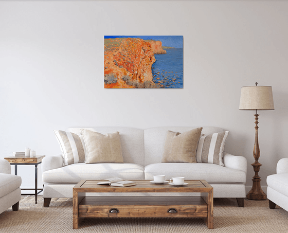 Red Cliffs and the Ocean