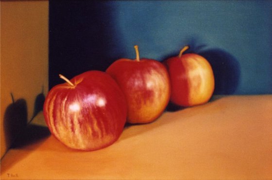 Three Red Apples