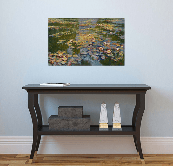 Water lilies in the pond