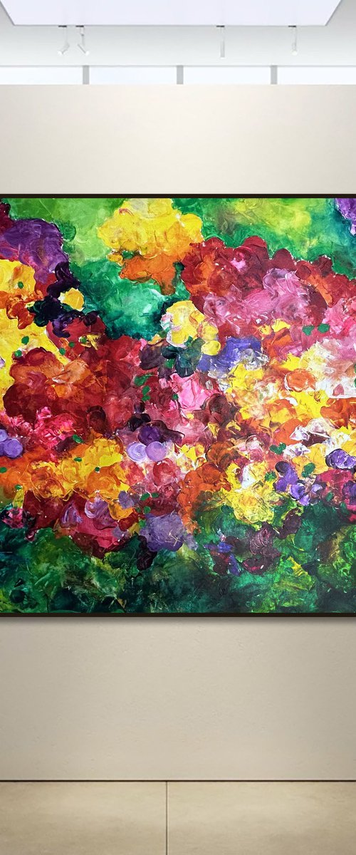 "Riot of flowers in summer" by Alexandra Dobreikin