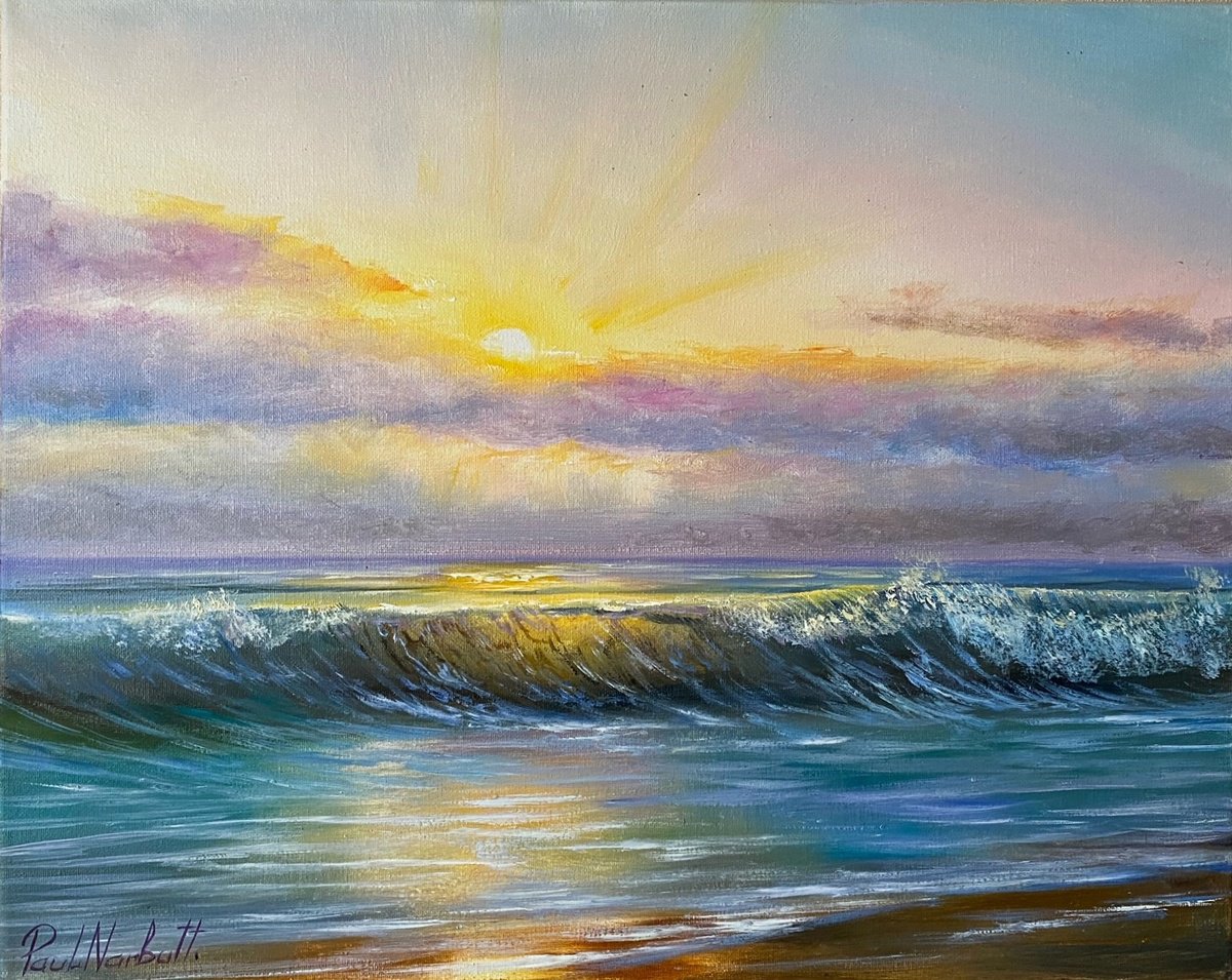 Welcoming The Shore By Paul Narbutt, 20 X 16, Artwork For Sale On Artfinder