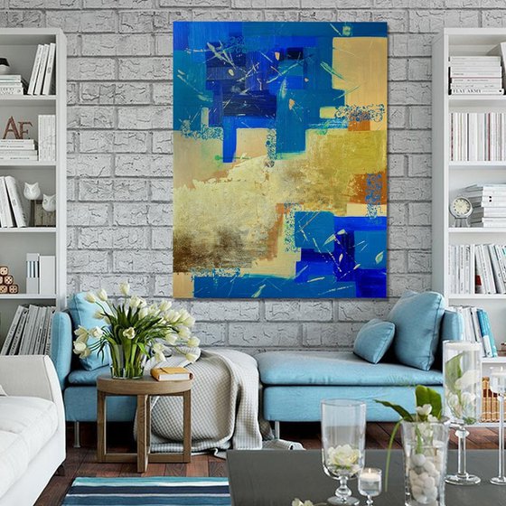Blue and Gold Harmony