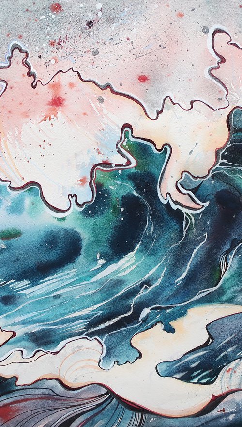 Waves by Alla Vlaskina