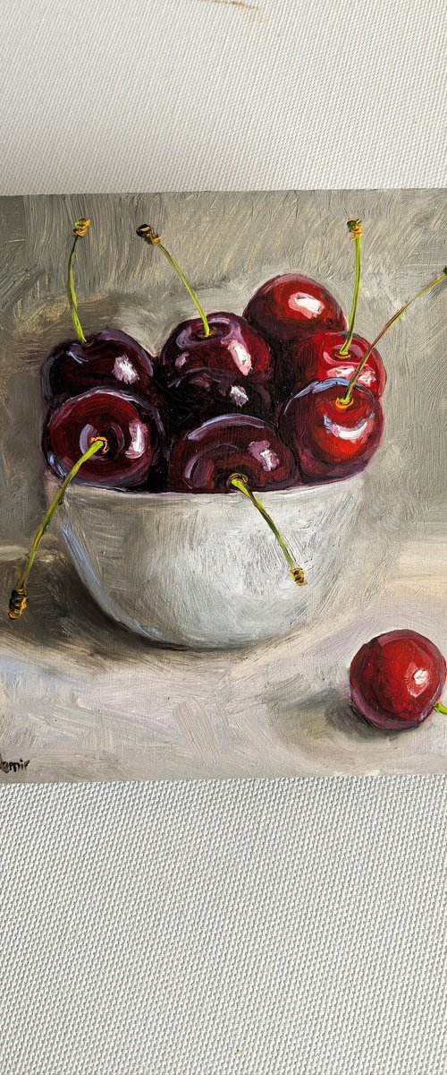 Sweet ripe cherry by Leyla Demir