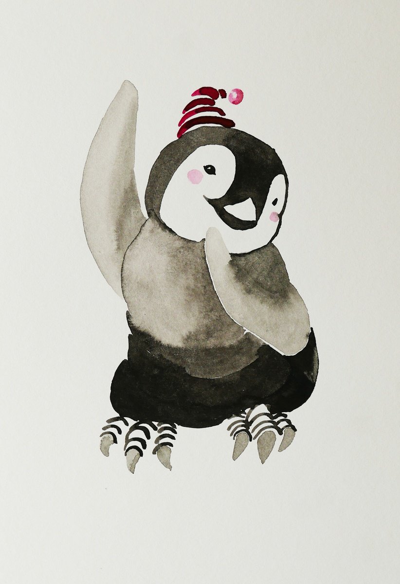 Dancing penguin by Karina Danylchuk