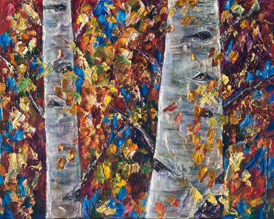 Birch Trees - 2 by OLena Art - brand