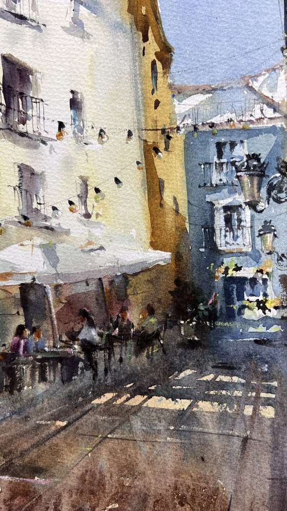 Sunlit Valencia Alley