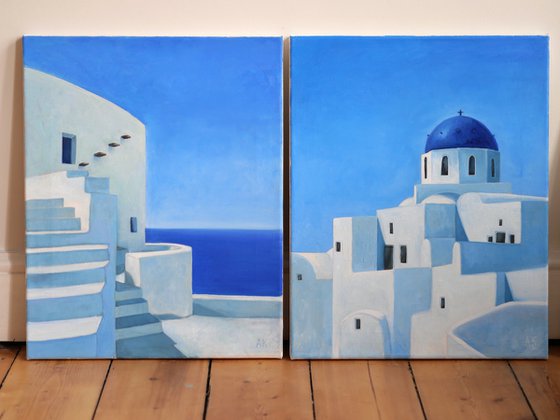 Timeless Greece - diptych