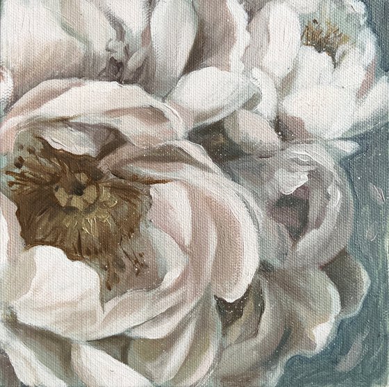 PEONIES DIPTYCH