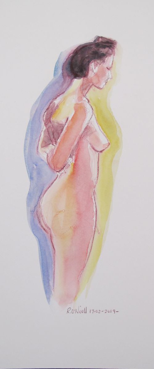 Standing female nude by Rory O’Neill