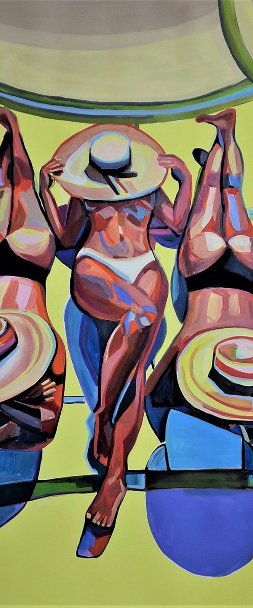Relaxation / 100 x 70 cm by Alexandra Djokic