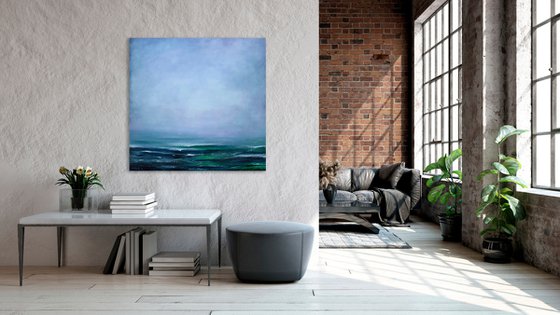 Waves painting Ocean Seascape large