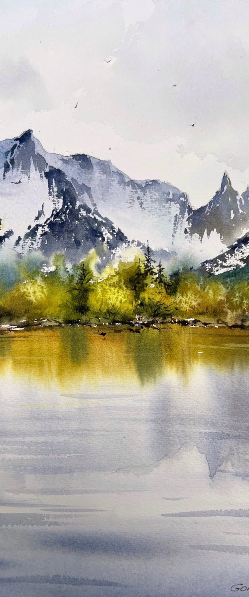 Mountain Lake #36 by Eugenia Gorbacheva