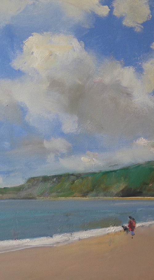 Runswick Bay by Malcolm Ludvigsen