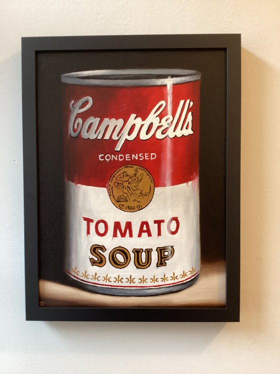 Soup can still life