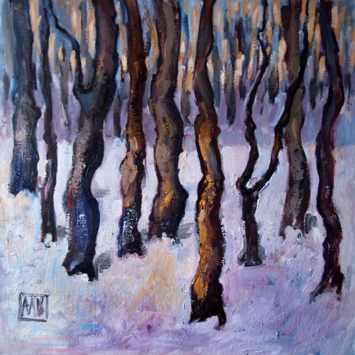 Winter forest by Sasha Makieva