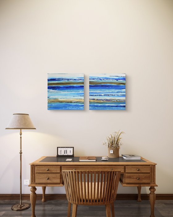 Aqua 11 (Diptych)