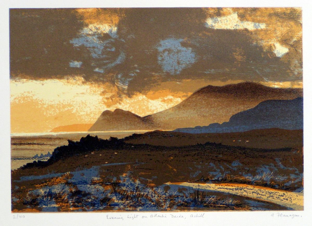 Evening light on Atlantic Drive, Achill - Ireland by Aidan Flanagan Irish Landscapes