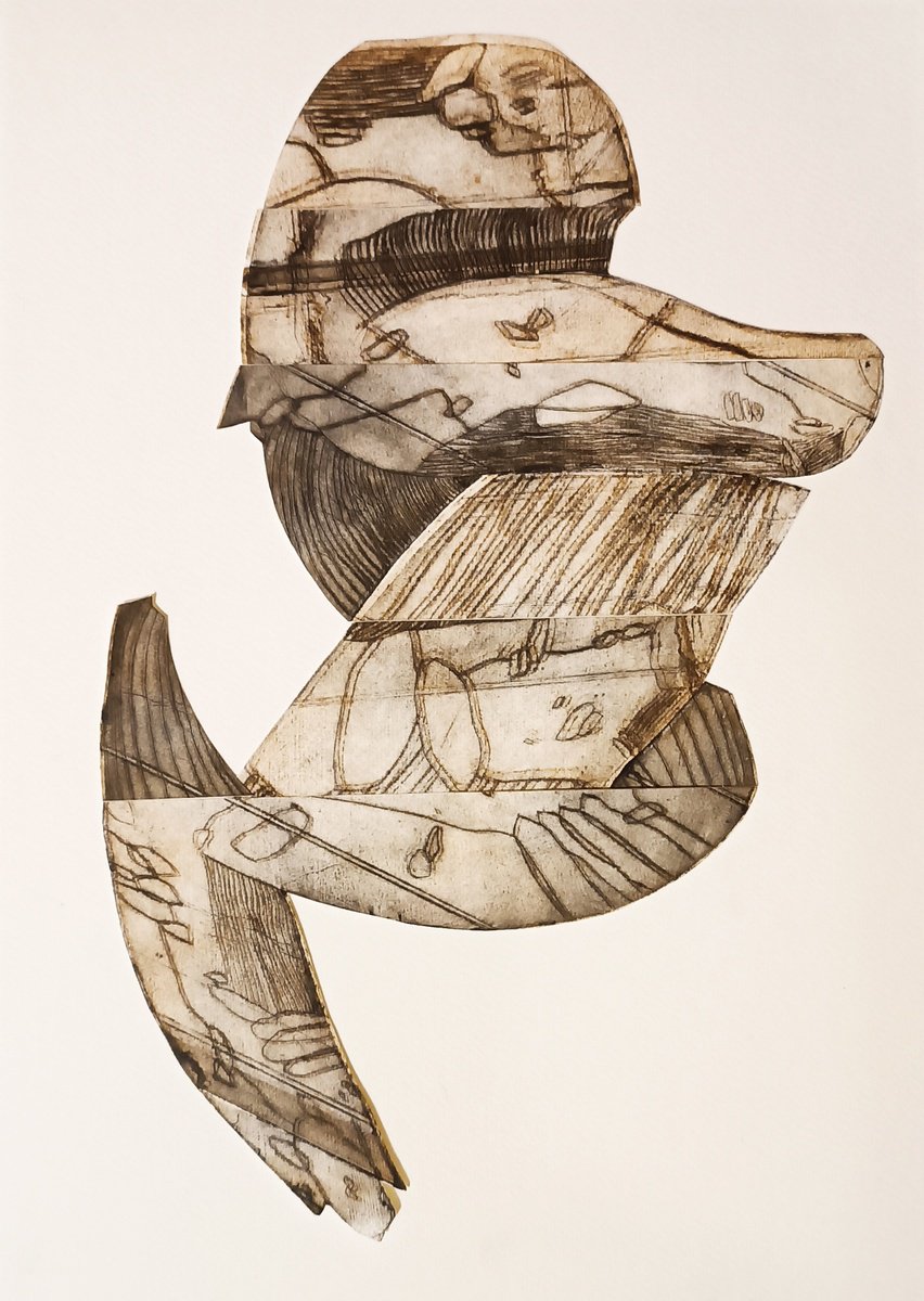 Organic Abstract Limited Edition Print By Isabellangela Germinario, 13 X 17, Forma 1.0, Original Artwork