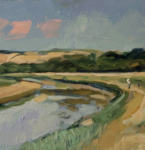 The River Adur with the Downs by Andre Pallat