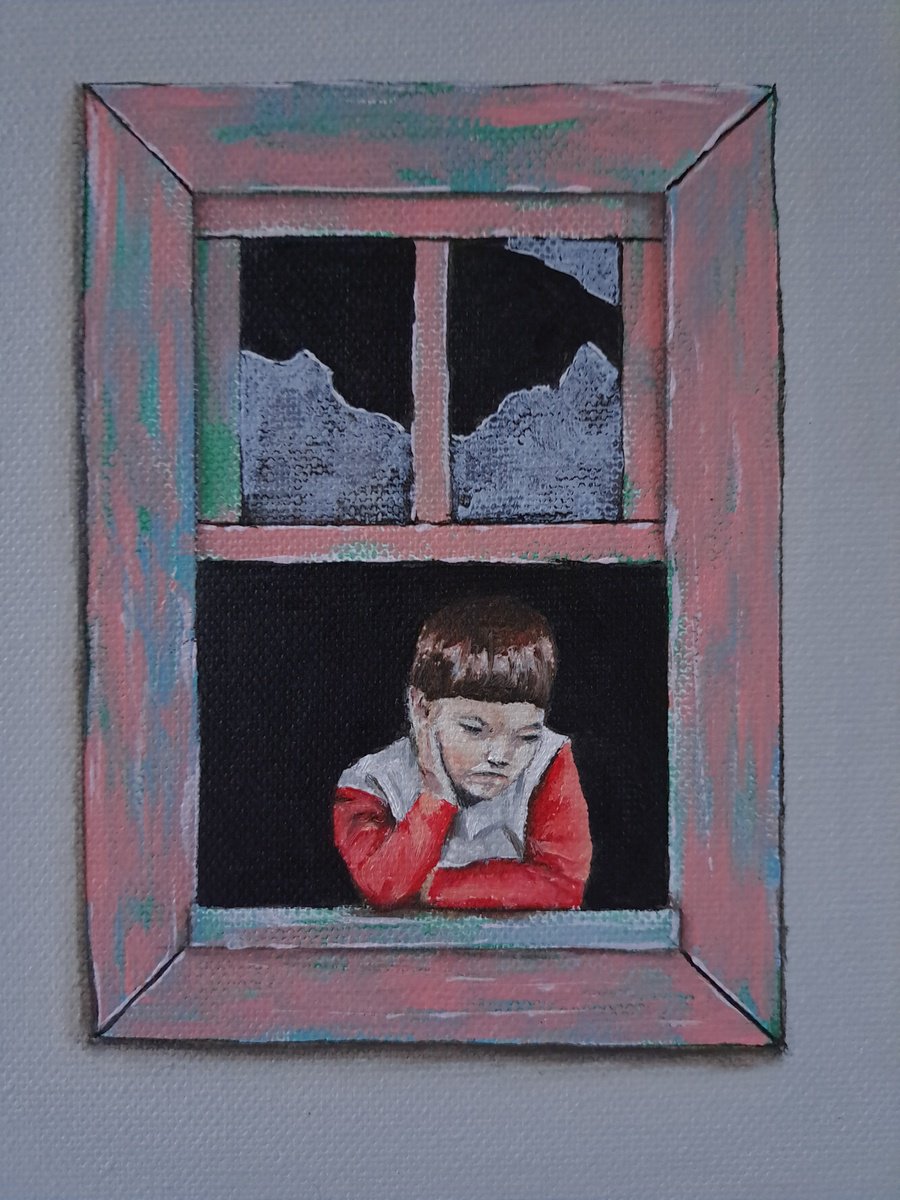 Portrait Painting By Lee Jenkinson, 18 X 22", Hometown 3, Original Artwork