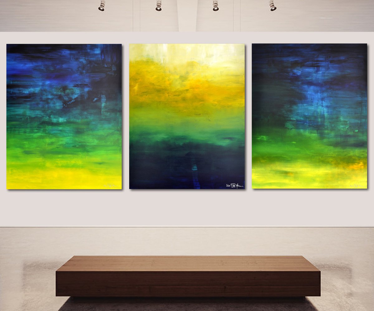 AFTER THE RAIN HAS FALLEN (triptych) by CHRISTIAN BAHR