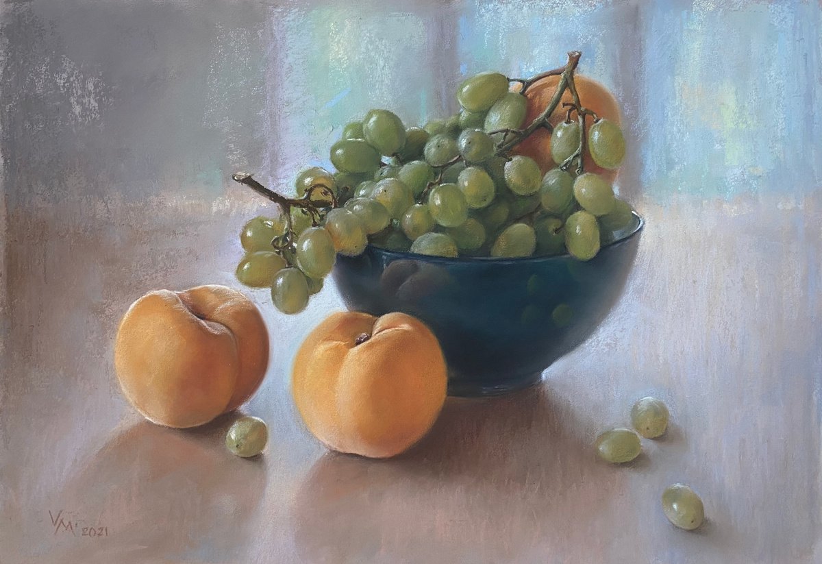 Peaches by Maria Vasilevich