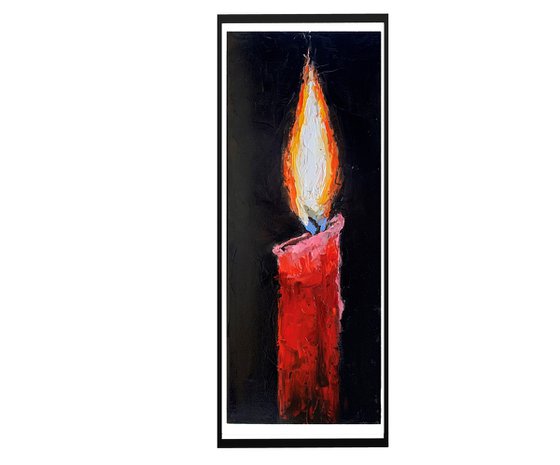 Red candle.