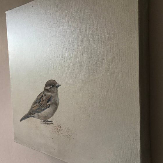 Little Sparrow ~ on silver