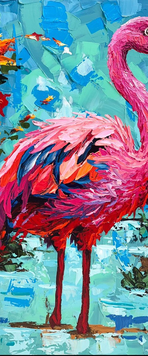Flamingo by Elena Adele Dmitrenko