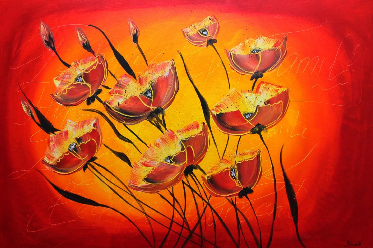 Red Poppies by Victoria Manoli
