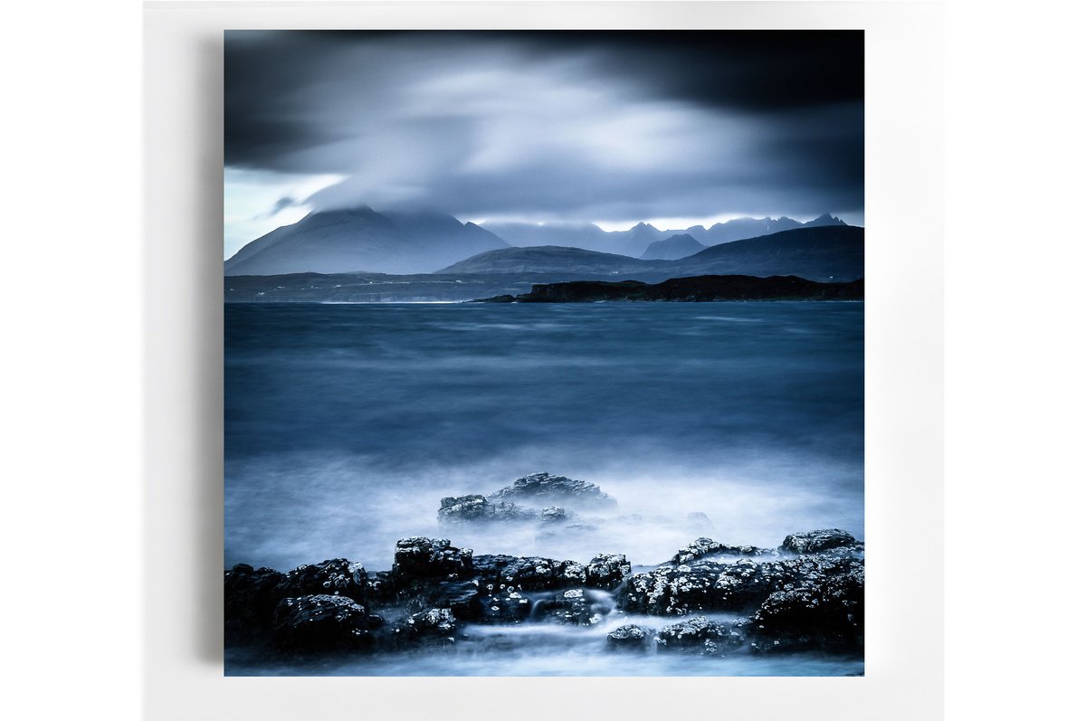 Abstract Landscape Photograph By Lynne Douglas, 44 X 44", Black Cuillin I, Isle Of Skye, Original Artwork