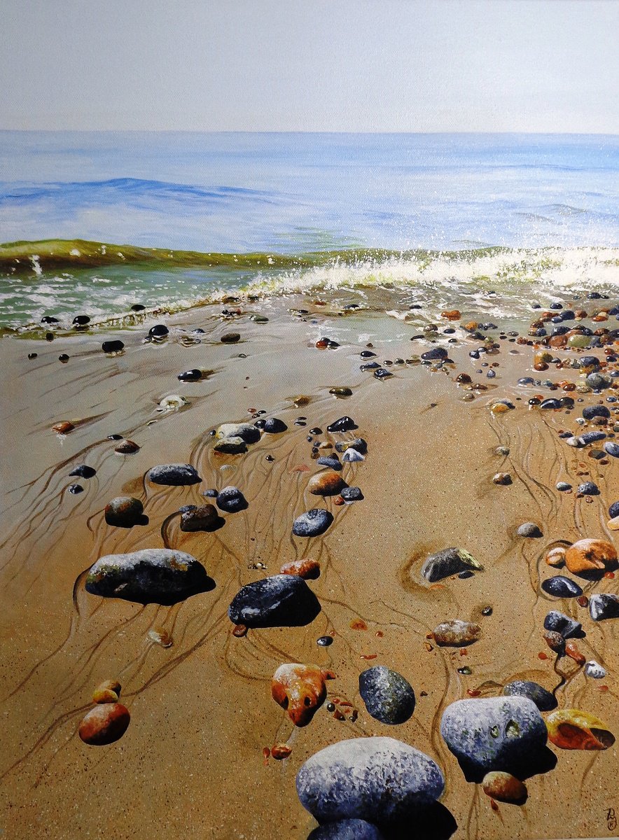 Pebbles by the Sea by Paula Oakley