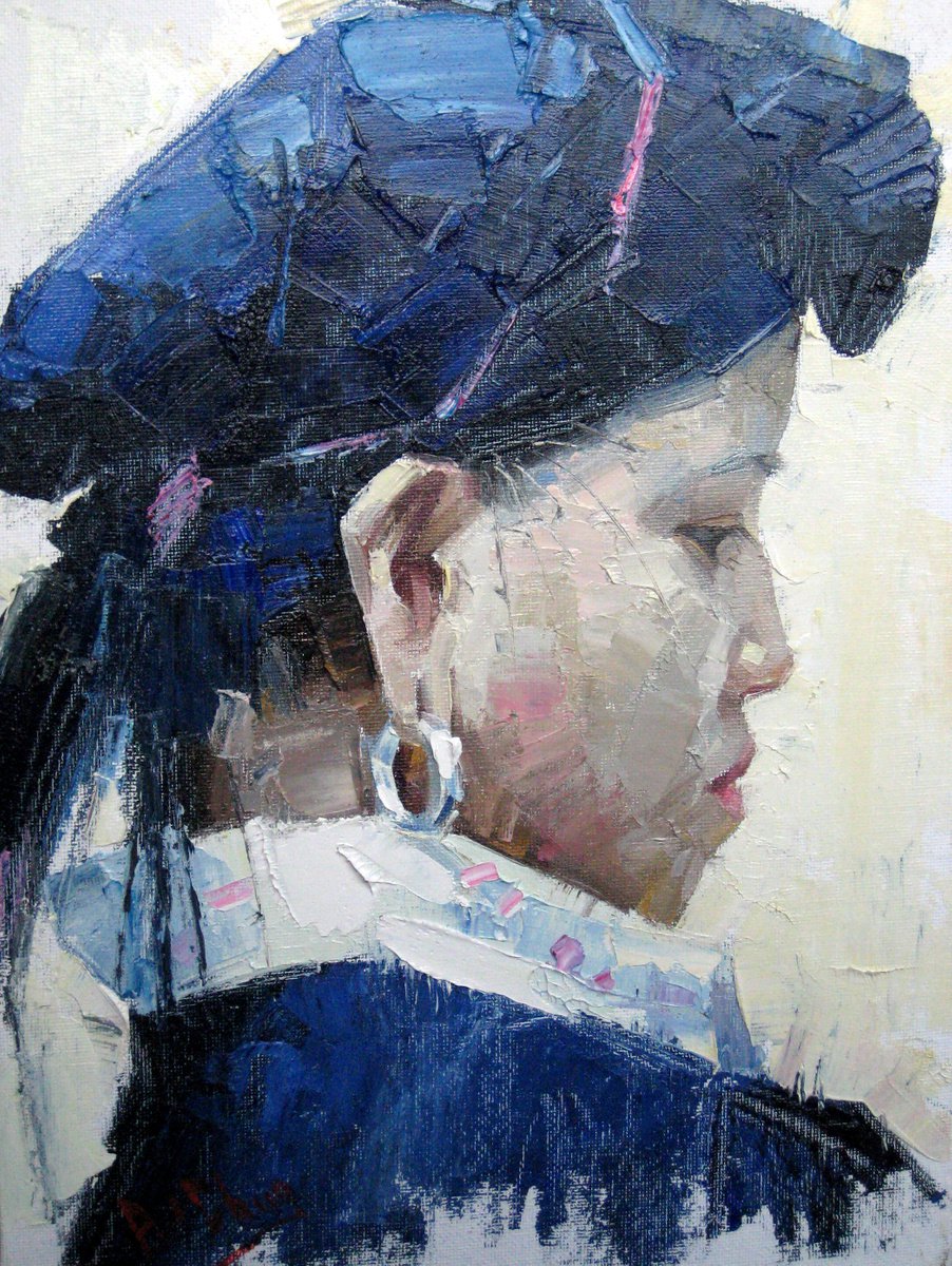 Chinese Minority Nationality Woman by Paul Cheng