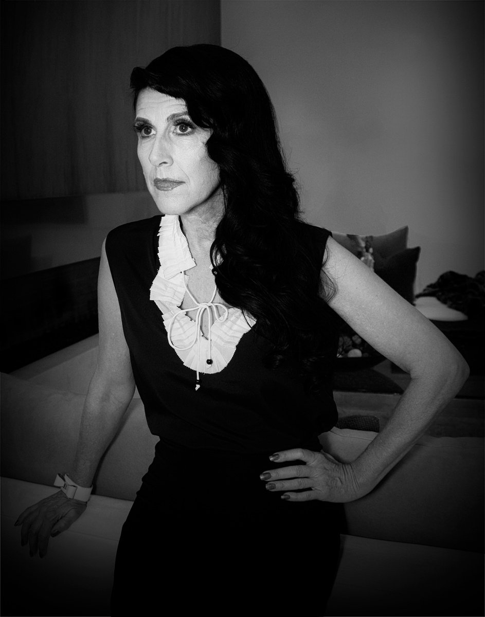 Expressive Portrait Photograph By William Dey, 18 X 22", Double Bow Noir Palm Springs Ca, Original Artwork