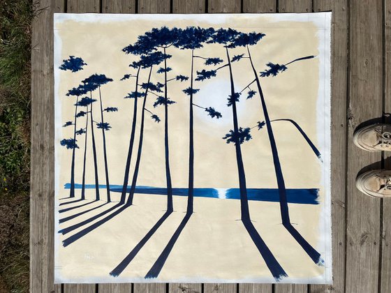 Cap Coz indigo 100x100