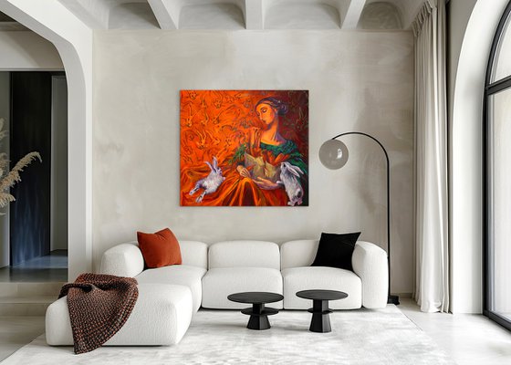 Madonna with Rabbits